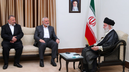دیدار رئیس دفتر سیاسی حماس با رهبر معظم انقلاب 