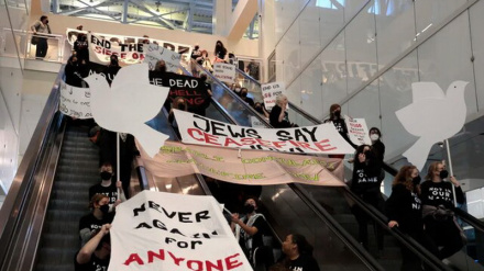 Блокирование входа в консульство Израиля в Чикаго