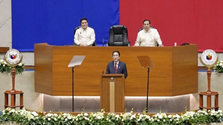岸田首相がフィリピン議会で演説、中国念頭に安保協力呼びかけ