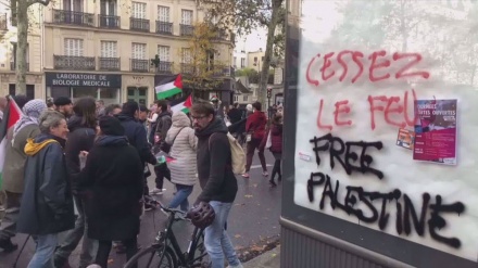 Tens of thousands rally for Palestine in authorized march across Paris
