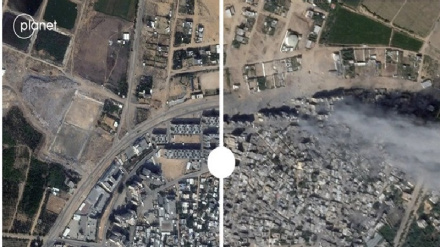 תמונות הלוויין: יותר מרבע מהמבנים בצפון הרצועה ניזוקו או נהרסו