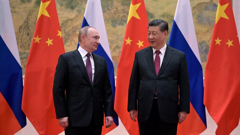 中国の習近平国家主席とロシアのプーチン大統領