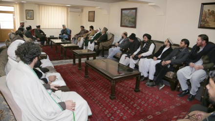 دیدار حامد کرزی با شماری از علما و متنفذين ولايات مختلف افغانستان