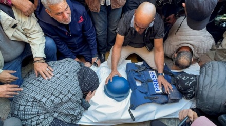 Funeral of journalist killed in Israeli strike on Nusseirat camp