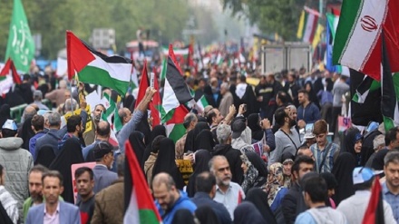 Rakyat Iran Gelar Pawai Dukung Rakyat Palestina