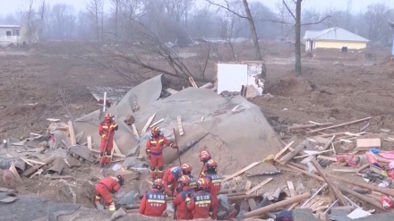 中国西北部甘肃省发生剧烈地震