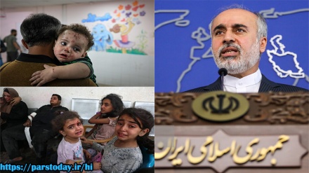 ग़ज़्ज़ा में बच्चों और महिलाओं समेत आम नागरिकों के नरसंहार के लिए पूरी तरह अमेरिका ज़िम्मेदार: ईरान