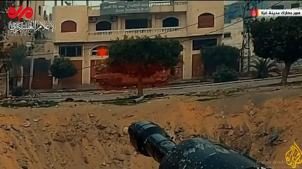 Kassam güçlerinin Gazze Şeridi'nin çeşitli noktalarında Siyonist Rejim askerleriyle mücadelesi