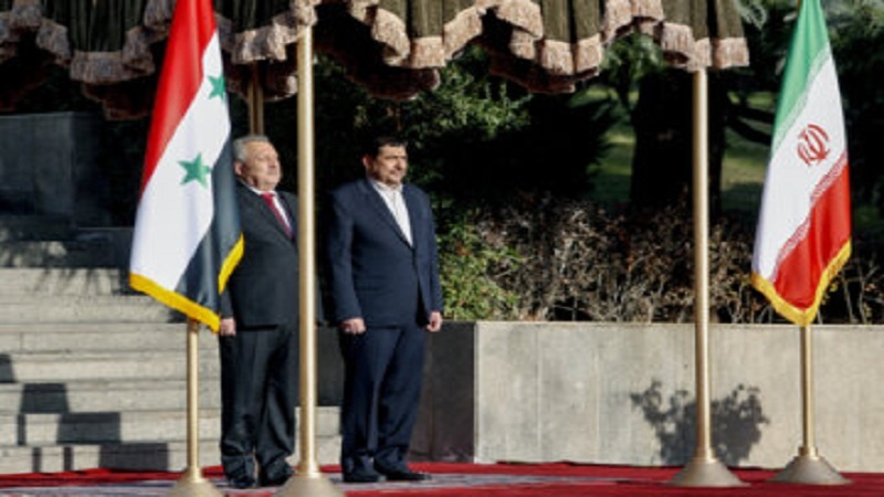 مراسم استقبال رسمی از نخست وزیر سوریه در کاخ سعد آباد برگزار شد