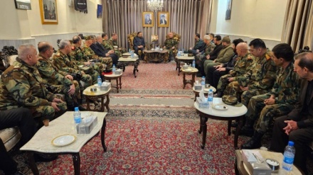 Maafisa wa jeshi la Syria washiriki katika hitma ya shahidi Brigedia Jenerali Razi Mousavi