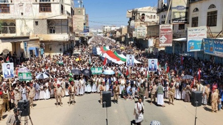 Rakyat Yaman Gelar Pawai Nyatakan Solidaritas dengan Rakyat Palestina