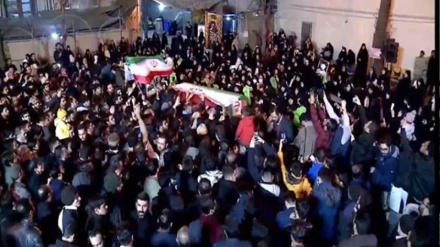 Tehroni Şohəda meracədə Şəhid Musəvi pokə bədəni təşyi