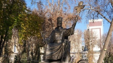 رونمایی از مجسمه «کوروش کبیر» در پایتخت تاجیکستان