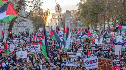 英ロンドンで、市民らが再度デモを開催　ガザの被抑圧民と連携
