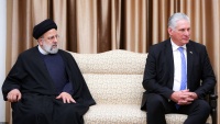 ライースィー・イラン大統領とディアスカネル・キューバ大統領