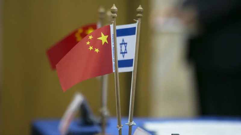 中国とイスラエルの国旗