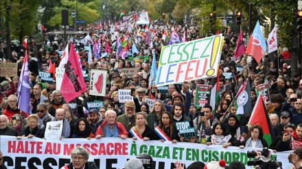 Thousands march in Paris to demand immediate ceasefire in Gaza