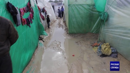 С наступлением зимы положение перемещенных палестинцев ухудшается