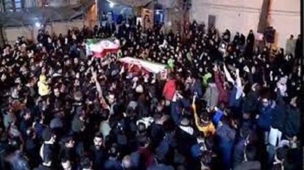 تشییع پیکر شهید موسوی در معراج‌الشهدای تهران