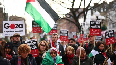 Londoner Studenten marschieren in Solidarität mit Palästina und verurteilen Großbritannien und Israel