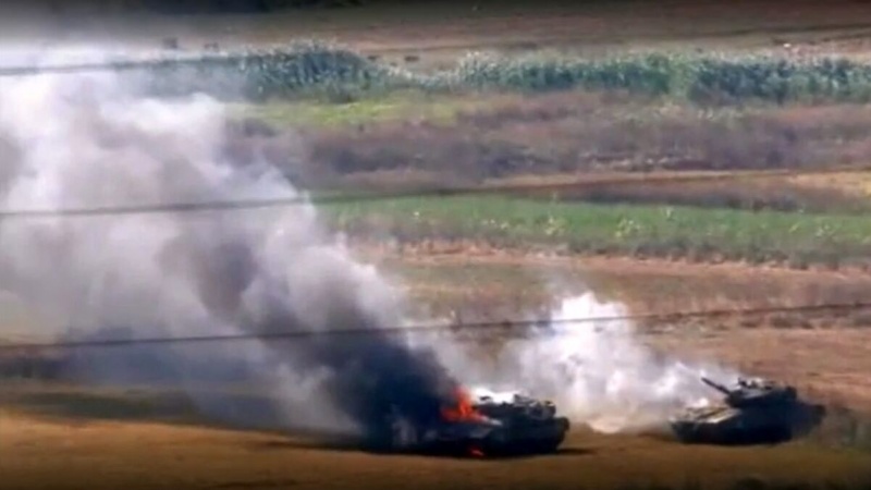 tank Rezim Zionis di Jalur Gaza