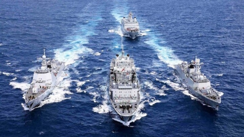 中伊俄在阿曼湾开展联合海军演习