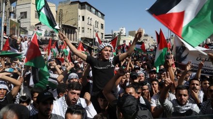 In Amman, over 1,000 demonstrate in solidarity with Gaza