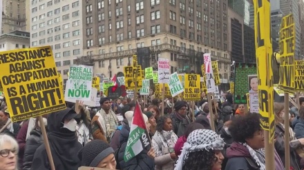 Pro-Palestinians protest in NY as martyrdom toll in Gaza passes 20,000