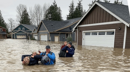 米ワシントン州で洪水被害