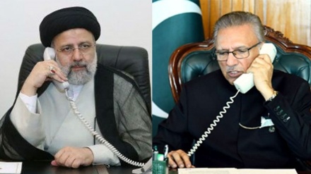 ईरान और पाकिस्तान के राष्ट्रपतियों के बीच टेलीफ़ोन पर हुई अहम बातचीत, आतंकी इस्राईल के ख़िलाफ़ संयुक्त कार्यवाही पर हुई चर्चा