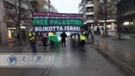 Warga Swedia Turun ke Jalan Dukung Palestina