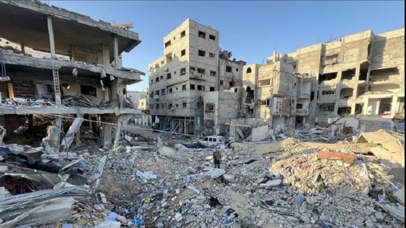 صهیونیست‌ها ۵۶ ساختمان مسکونی را در یک محله غزه منفجر کردند
