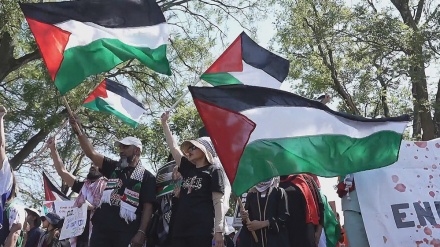Hunderte schließen sich dem Pro-Palästina-Marsch im südafrikanischen Johannesburg an