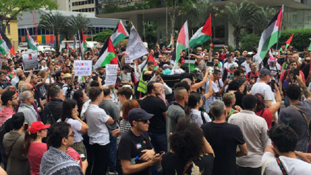 Демонстрации народа Бразилии, осуждающего преступления сионистского режима