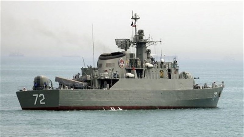ईरान की नौसेना के डेस्ट्रायर जहाज़ ने बाबुल मंदब पार करके लाल सागर में दी दस्तक