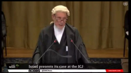 Siyonist rejimin avukatı Lahey'de savunma belgesini kaybetti
