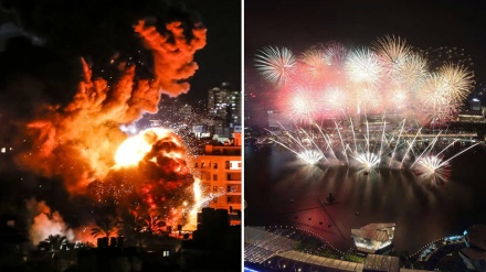 新年除夕在世界和加沙
