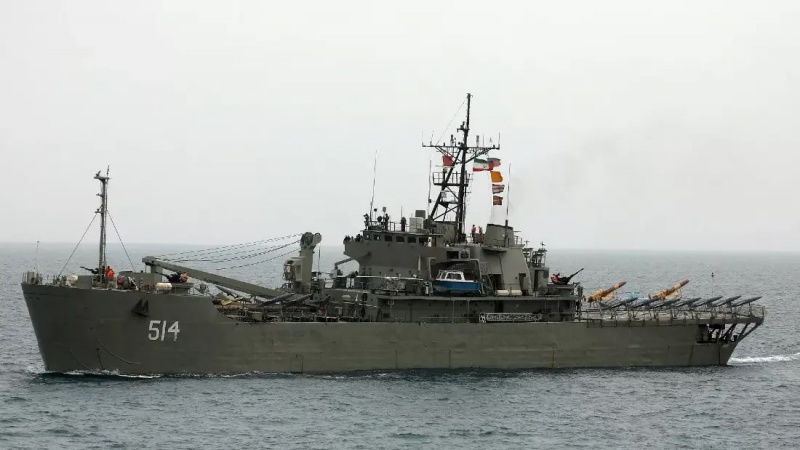 伊朗“厄尔布尔士”号驱逐舰进入红海