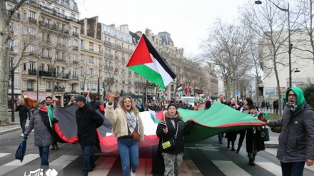 (FOTO) A Parigi in migliaia scendono in strada per il popolo di Gaza - 1