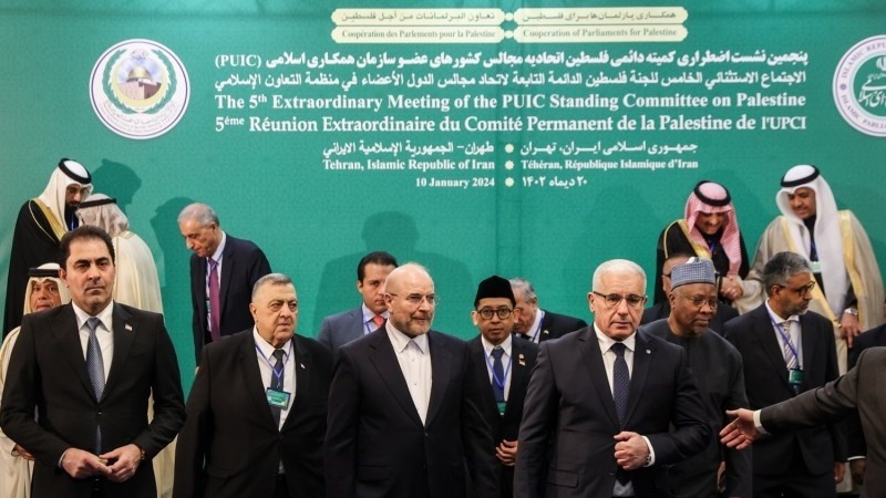 Pertemuan darurat kelima Komite Tetap Palestina PUIC di Tehran, Rabu (9/1/2024).