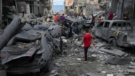 犹太复国主义政权的战机轰炸了巴勒斯坦难民的聚集中心