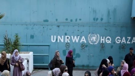 פלסטינים הפגינו מול בניין אונר