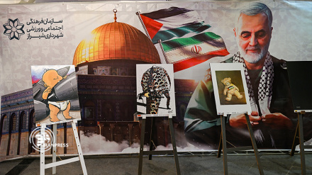 (FOTO) Shiraz, mostra vignette ai bambini di Gaza - 2