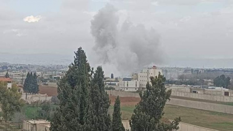 serangan udara Rezim Zionis ke Damaskus