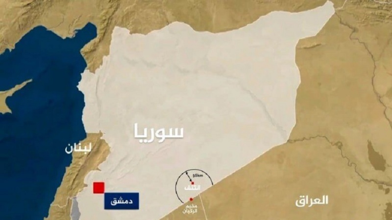 حمله پهپادی به پایگاه نظامیان آمریکایی در جنوب شرق سوریه 