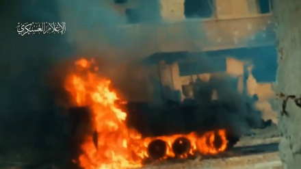  په غزې کې د اسرائيلو دوه ټانکونه او پوځي ګاډي  په اور کې لوو لپه وسوځول شول 