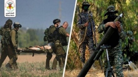  نبرد نیروهای مقاومت فلسطین با نظامیان صهیونیست در شهر غزه 