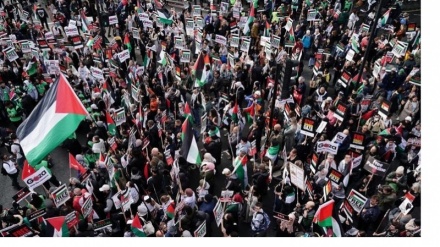 Demonstrasi Protes Kejahatan Israel di Gaza Berlanjut di Inggris