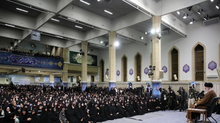 بیانات رهبر معظم انقلاب اسلامی  در دیدار هزاران نفر از زنان و دختران ، ترور سردار موسوی ، سفر متقی به تهران