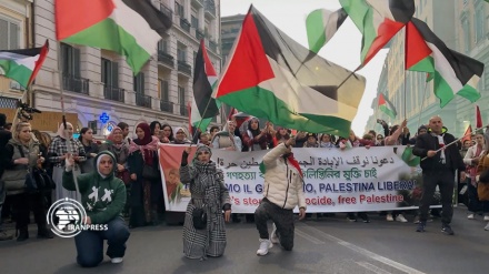 Roma, attivisti di nuovo in piazza a sostegno di Palestina e anche di Yemen + VIDEO